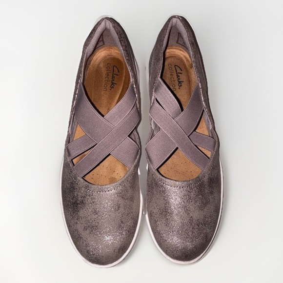 Clarks Shoes - Clarks‎ Kayleigh Cove Taupe Metallic Women's Shoes US Size 8 M Comfort